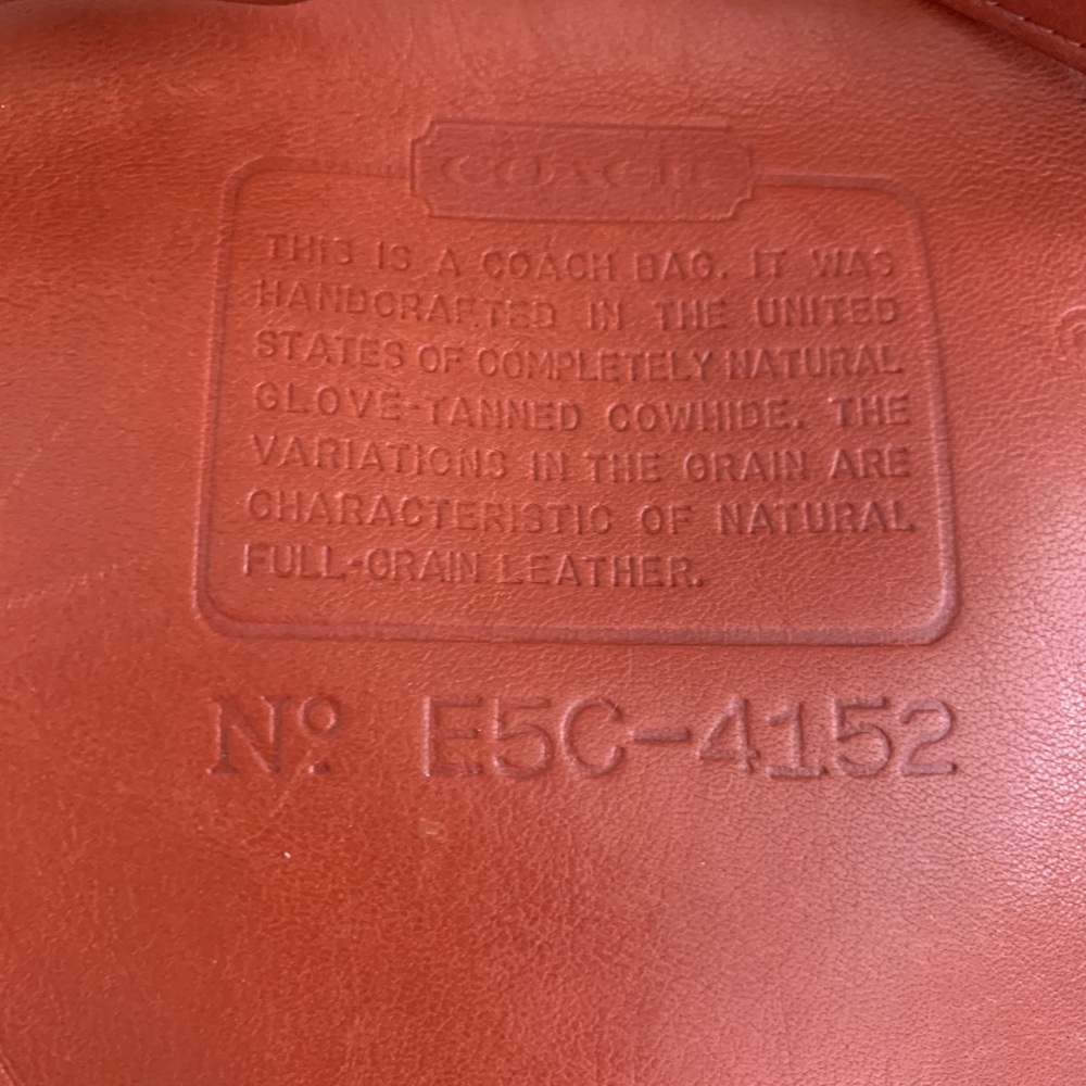 Vtg Coach 4152 red Leather Backpack - Picture 10 of 10